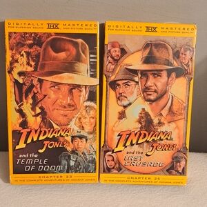 VHS Tapes Indiana Jones Bundle